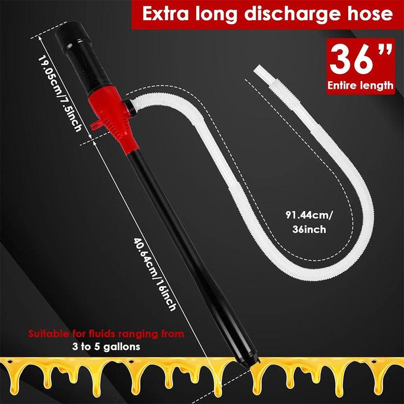 Liquid Transfer Pump Portable Battery Powered Siphon Pump 8 Litres/2.2 Gallons/9 Quarts Per Min Water Diesel Fuel Transfer Pump