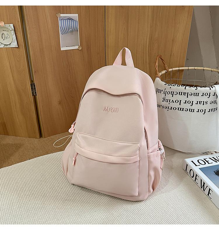 School Bag Niche Design Backpack Girls High Value Light Color School Bag Elementary School Students Versatile Large Capacity Backpack