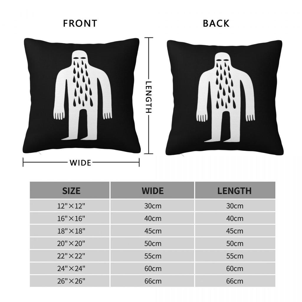 Crying Man Ghost Spirit Square Pillowcase Polyester Linen Velvet Creative Decorative Throw Pillow Case Sofa Seater Cushion Cover