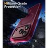 Coque pour iPhone 18 Pro Max, Protection Anti-Rayures Antichoc avec Cercle Magnétique Bordeaux