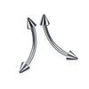 F136 Titanium Double-Headed Curved Barbell with Round Ball Studs - Versatile Piercing Jewelry for Tongue, Nipple, Eyebrow, Ear Cartilage.