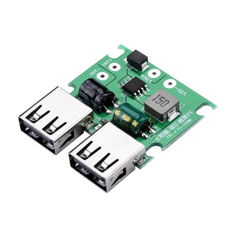Высокоэффективная двойная USB-база для солнечной зарядки 5 В 3 А для телефонов, вентилятора, лампы. Работает от солнечной панели и транспортных средств