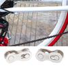 1Pair Bicycle Chain Buckle Electroplating Anti-rust Lightweight Bike Chain Guide Fixer for Cycling