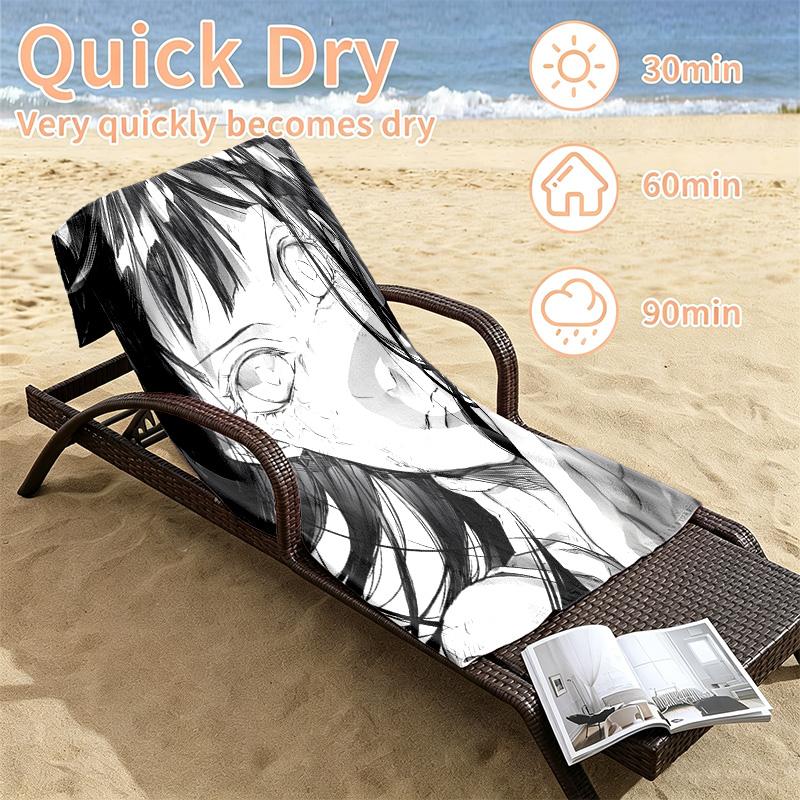 Hyuga Hinata Beach towels also serve as bath towels summer essential a musthave for the outdoors the beach and the pool