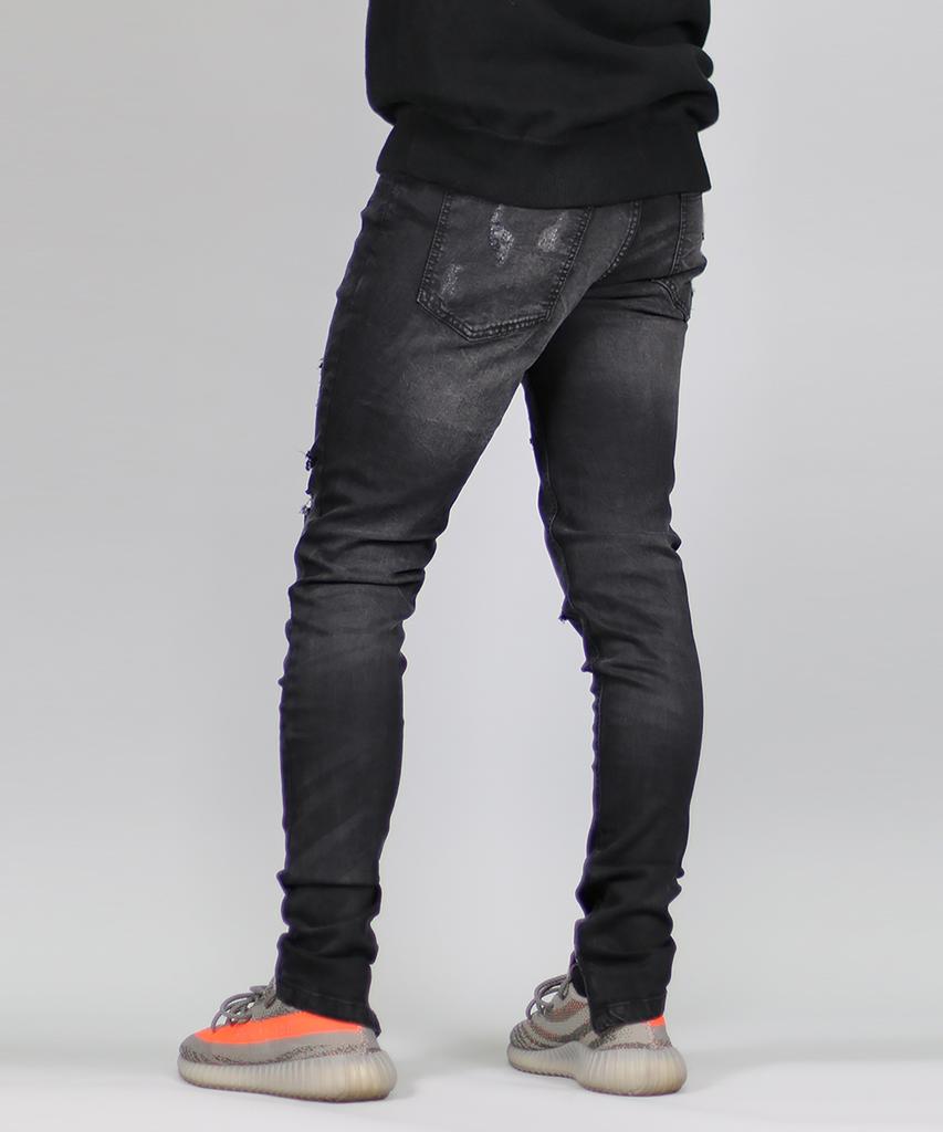 Джинсы Haipeodenim Black Gao с молнией