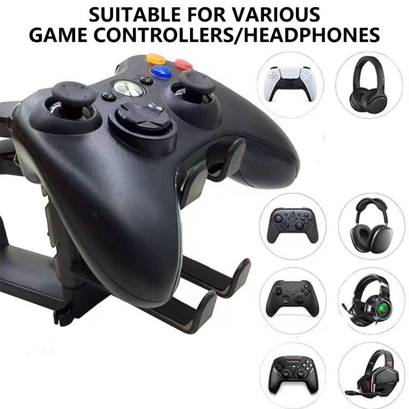 Крючок-держатель для наушников, 360° вращающееся крепление-зажим на стол, держатель для гарнитур, экономящее место крепление для наушников, держатель для контроллера