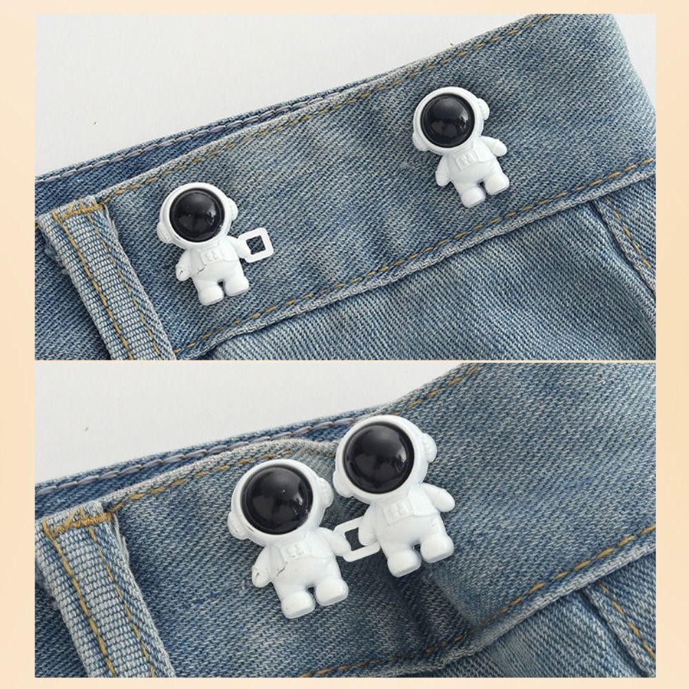 Waist Buckle Spaceman Pants Button Tightener Button Clasps Jean Buttons for Loose Jeans Gift