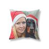 С Рождеством Санта-Клаус с принтом, чехол для подушки, украшение для дома, гостиной, дивана, квадратная подушка, наволочка