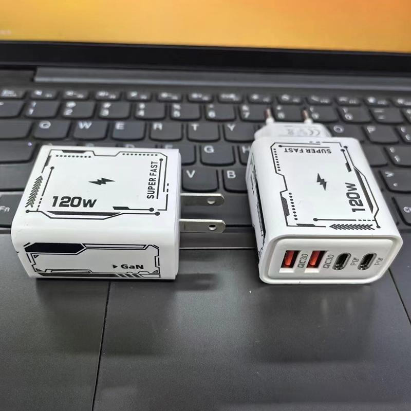 Быстрое зарядное устройство 120 Вт Type-C USB PD Quick Charge 3.0 Адаптер US EU для iPhone 15 14 Samsung Xiaomi Huawei USB C Зарядка телефона от сети