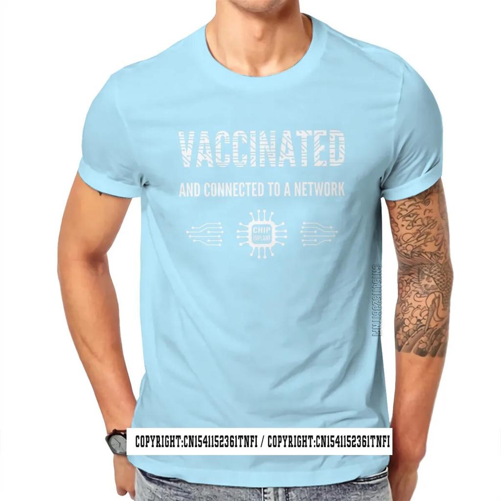 Футболка Connected Network Survived And Vaccinated, винтажная мужская футболка в стиле гранж размера плюс с круглым вырезом, топ в стиле Харадзюку, уличная одежда унисекс
