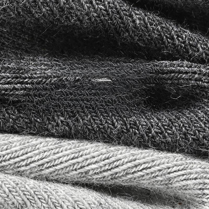 Осенние хлопковые носки, Мужские утолщенные носки из чистого хлопка с защитой от запаха, Деловые носки до середины икры, Однотонные для осени и зимы