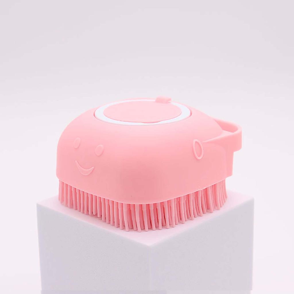 Pet Cleaning Brush, Dog Bath Brush Comb Massage Silicone Comb, Pet Shampoo Bath Brush With Tank, Multifunctional Pet Grooming Cleaning Comb -Square