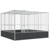 Vidaxl Woliera, Srebrna, 311X307X212 Cm, Stal