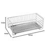 Pearl Metal Slim Stainless Steel Draining Basket, At Aqua, HB-3937, Silver