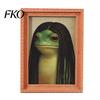 Frog Collectible Magnet Abstract Refrigerator Magnet, Framed Hairstyle Fridge Decorative Cabinet Home Kitchen Office Decoration Party Favors