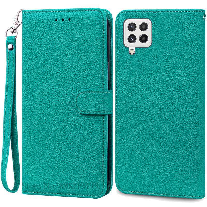 M32 4G Case For Samsung Galaxy M32 Case Leather Wallet Flip Case For Samsung M32 M 32 SM-M325F Case Soft Silicone Cover Fundas