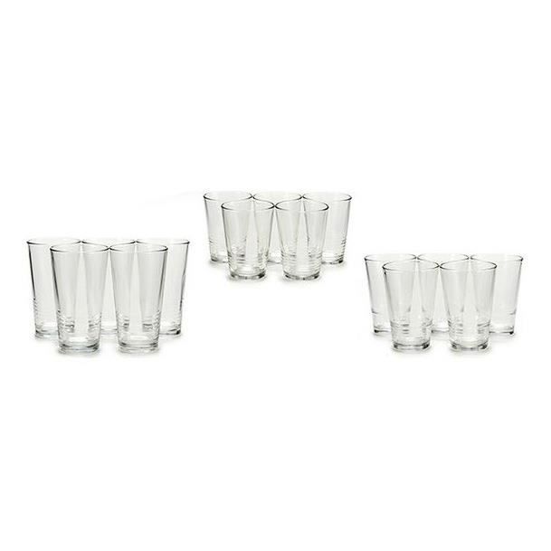Set de Verres Vivalto (17 x 40 x 25 cm) (18 Pièces) 6 x (51 cl) / 6 x (34 cl) / 6 x (23 cl)
