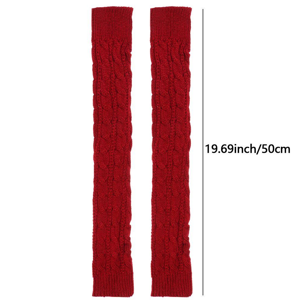 Женщины Девочки Без пальцев Осень Зима Весна Рукава Теплые Шерстяные Варежки Длинные Перчатки Вязаные Перчатки