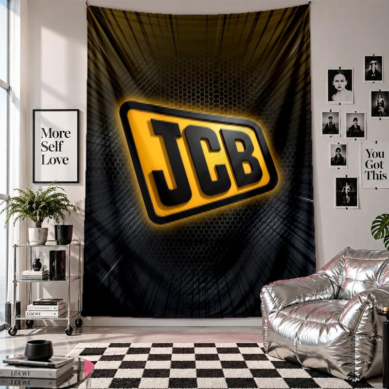 JCB Wall Tapestry Home Decor Wall Hanging Cloth for Bedroom Living Room Background