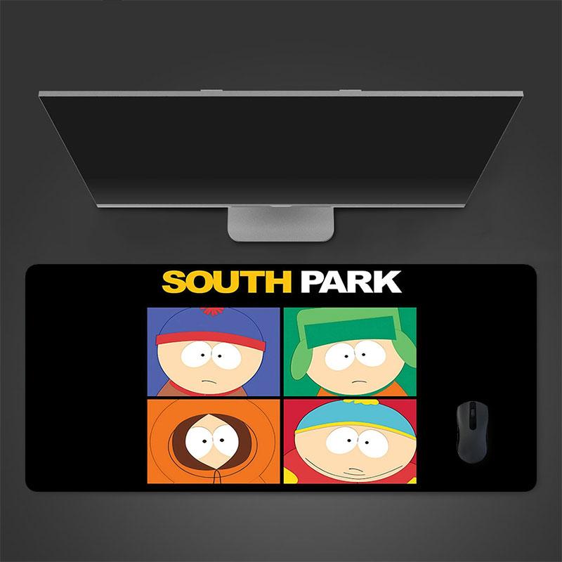 South Park Poster Mouse Pad, Large Gaming Desk Mat, Non-slip XXL Mousepad for Laptop & Tablet, Mini PC Playmat with Stitched Edges