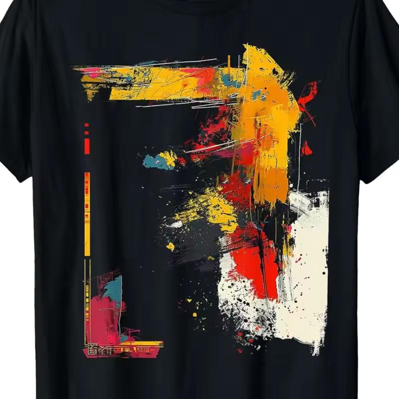2026 New Summer Fashion Printed T shirt Aesthetic Men's T shirt Summer New Casual T shirt