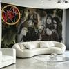 Настенный гобелен группы Slayer Эстетичный настенный подвес Печатная тканевая одеяло Декоративные гобелены для спальни гостиной Домашний декор