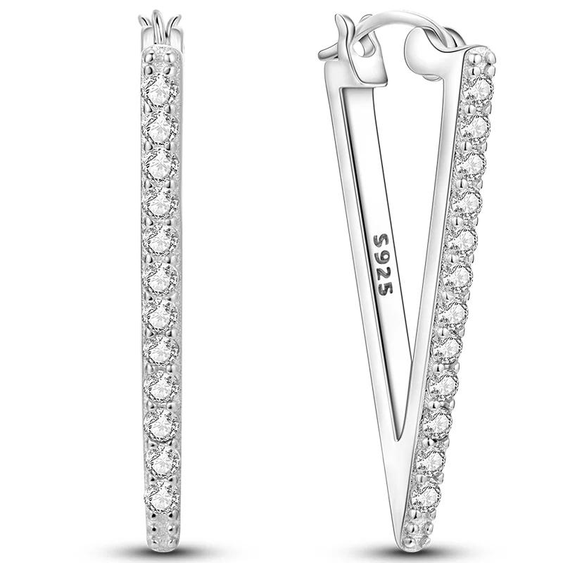 Sales100% S925 Стерлингового Серебра Звезда Луна В Форме Сердца Женские Серьги Подходят Оригинальные Серьги Свадебные Изящные Ювелирные Изделия Подарки