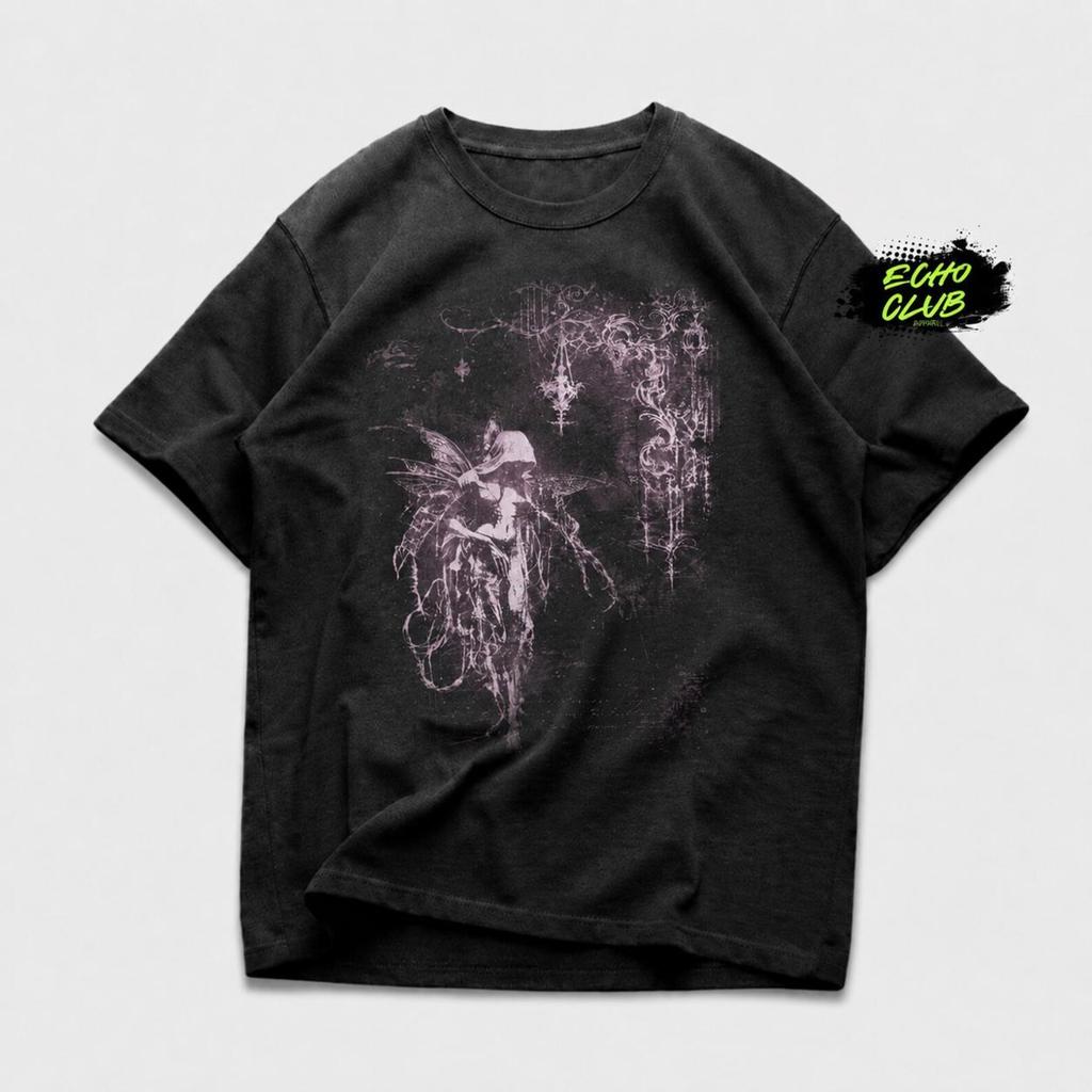 Gothic Fairy Graphic T shirt, Dark Ethereal Fantasy Tee, Alternative Clothing