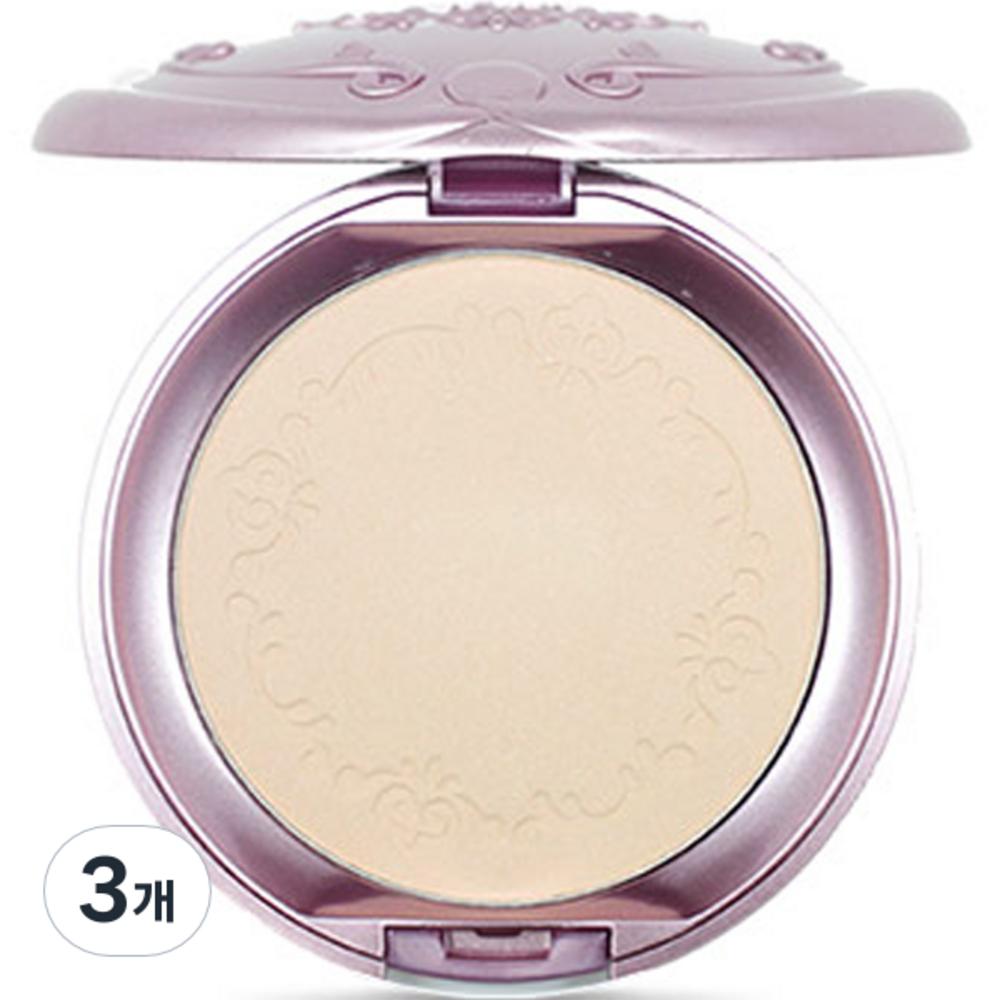 Etude Пудра Secret Beam Pact Powder 15 г SPF36 PA+++, NO2 светлый жемчужно-бежевый, 3 шт.