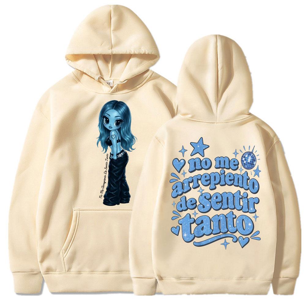 Karol G No Me Arrepiento De Sentir Tanto Album Hoodie Unisex Fashion Aesthetic Y2k Long Sleeve Autumn Casual Loose Tracksuit