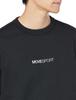 Длинная футболка с длинным рукавом Descente Waffle Crew Neck Hard Stretch MVSP BK S [Move Sports] Футболка SFTECH (DMMWJC22)