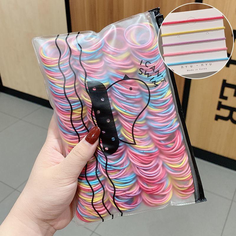 Non-Damaging Hair Ties for Girls - Gentle Rubber Bands for Children's Hair