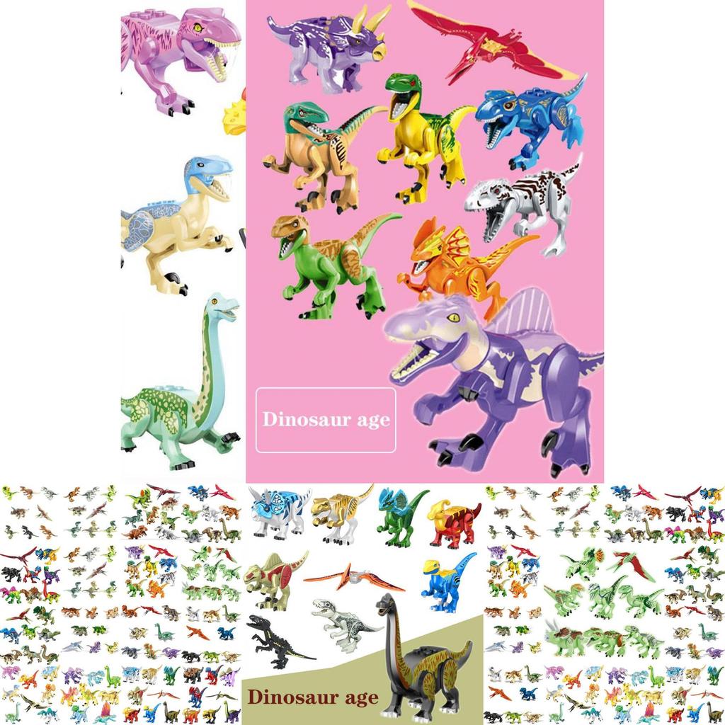 Abs Jurassic Dinosaurs Building Blocks With Adorably Detailed Figures**