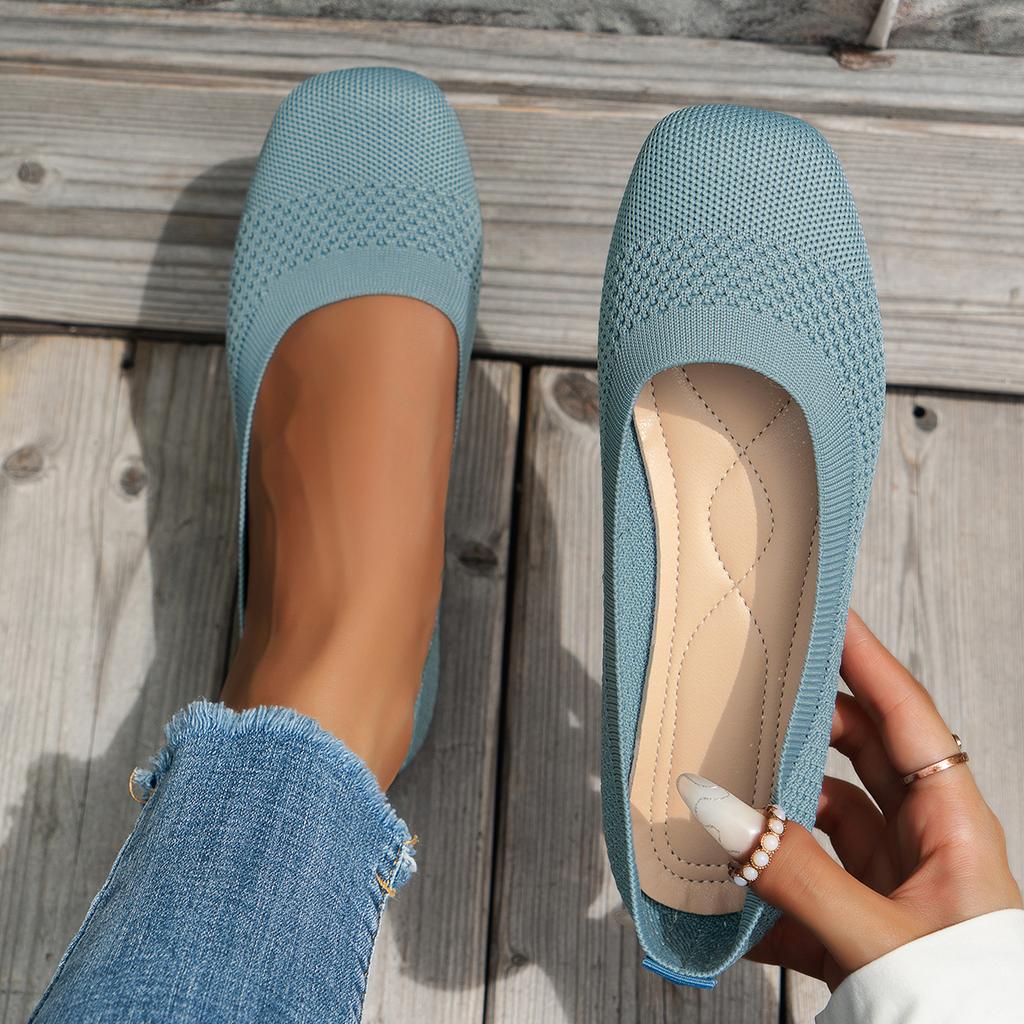 Women Flats 2024 New Spring Autumn Walking Square Top Loafers Shoes Shallow Comfortable Lolita Shoes Sneakers Zapatos De Mujer