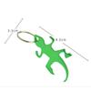 Novelty Creative Zinc Zinc Alloy Aluminum Lizard Shape Beer Corkscrew Openers Keys Ring Bottle Opener