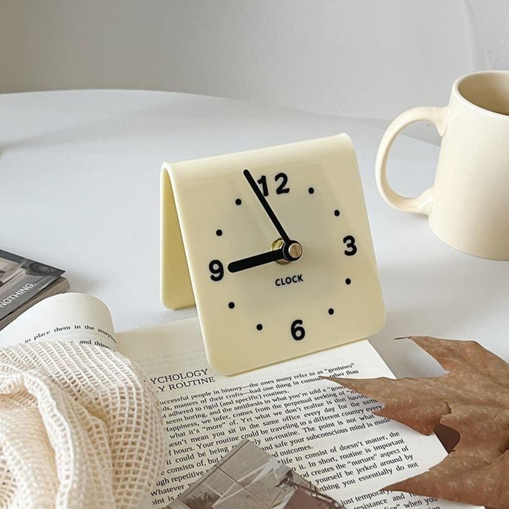 Minimalist Bedside Table Clock Acrylic Desk Clock Office Decor Tabletop Clock Bedroom