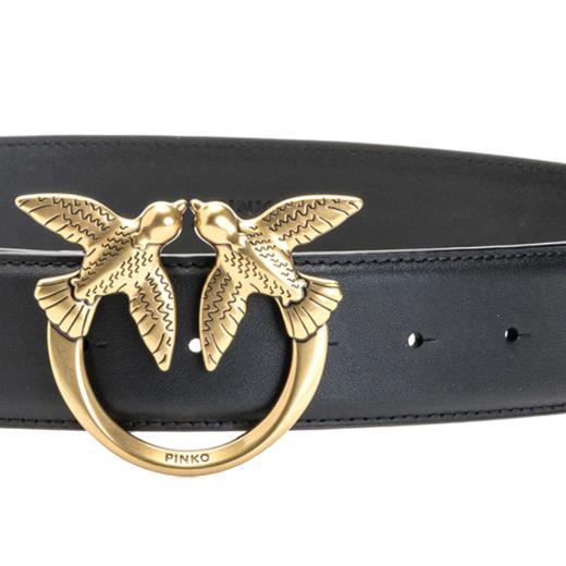 Pinko branded women's leather belt love berry simply - Size: M