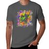 Extreme Sports BMX Bike Coloured Splash Illustration T-Shirt Plus Size Lightweight Top