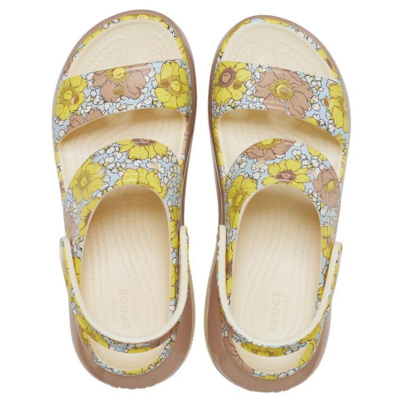 Crocs Mega Crush Lightweight and Durable Beach Sandals Unisex Tan