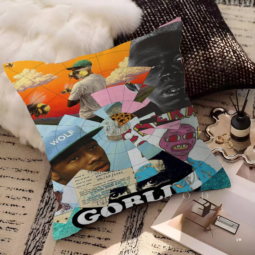 Tyler The Creator 45*45см Наволочка Декоративная Наволочка для Подушки Домашняя Наволочка для Подушки на Диван