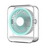 USB Rechargeable Circulating Fan with Light for Home, Office, Dorm, and Outdoor Camping