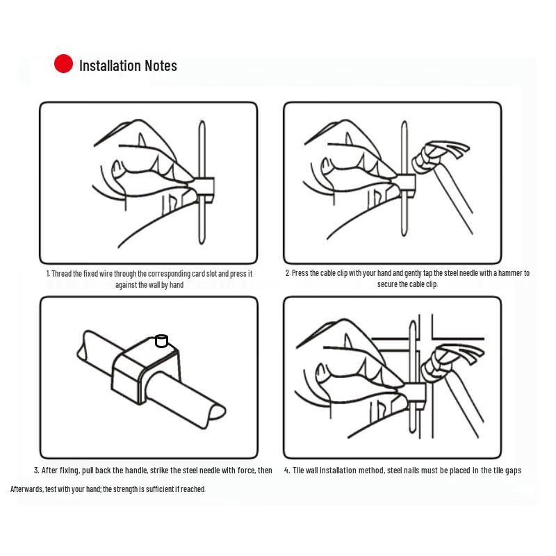 Haistick HKHE-034 Round Wire Cable Clip