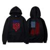 Unisex 2023 Fashion Unisex's Hoodies American Flag Printed Long Sleeve Sweatshirt Fall Winter New Casual Hip-Hop Hoodie Streetwear Hoodies