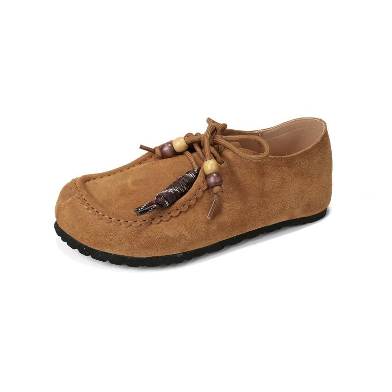 Women's Soft-soled Casual Kangaroo Shoes with Thick-soled Burken Shoes On One Foot