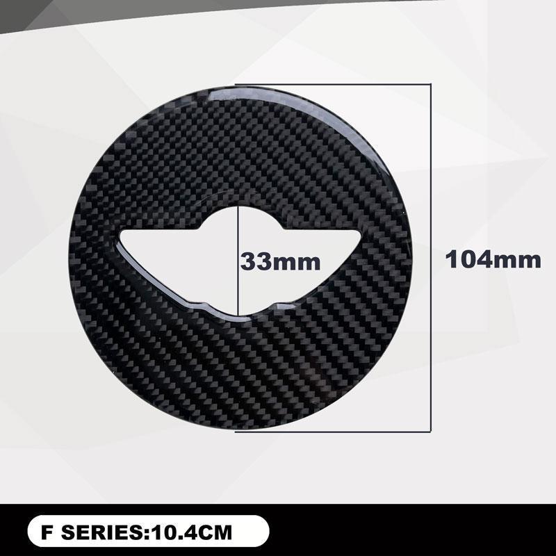 Автомобильные аксессуары для Mini Cooper F54 F53 F55 F56 R60 R57 R58 R55 R56, рулевое колесо, эмблема из углеродного волокна, значок, наклейка, декор, наклейка
