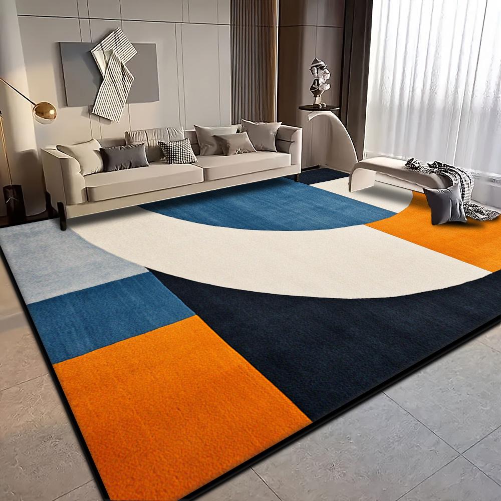 American Style Carpet for Living Room Modern Home Decoration Large Area Rug Bedroom Bedside Entrance Anti-skid Door Mat Washable