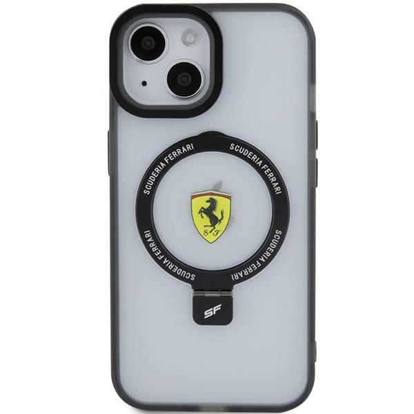 Ferrari Fehmp15Suscak Iphone 15 / 14 / 13 6.1 Czarny/Black Hardcase Ring Stand 2023 Collection Magsafe