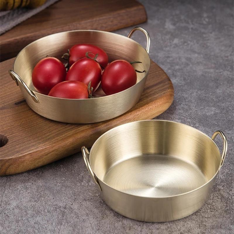 3Pcs/Set Stainless Steel Bowl Rice Wine Salad Snack Fruit Bowls Tableware Sauce Dishes Food Plate Kitchen Utensils