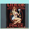 Элегантная Сексуальная Леди Металлический Плакат Pin Up Girl Оловянный Знак Для Ретро-Бара Декор