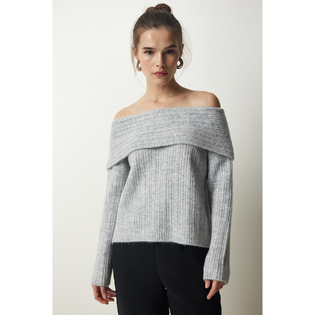 Женский красный трикотаж с воротником Мадонна Pf00049